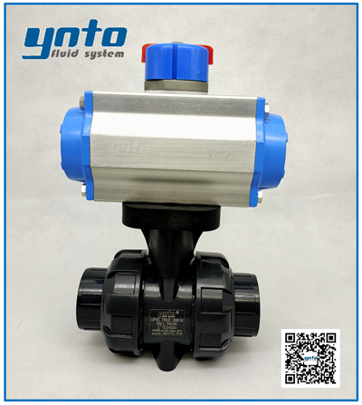 氣動(dòng)塑料雙由令球閥